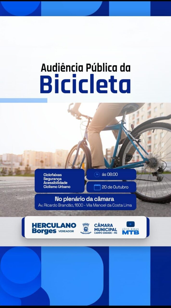 Audiência Pública da Bicicleta discute mobilidade urbana em Campo Grande