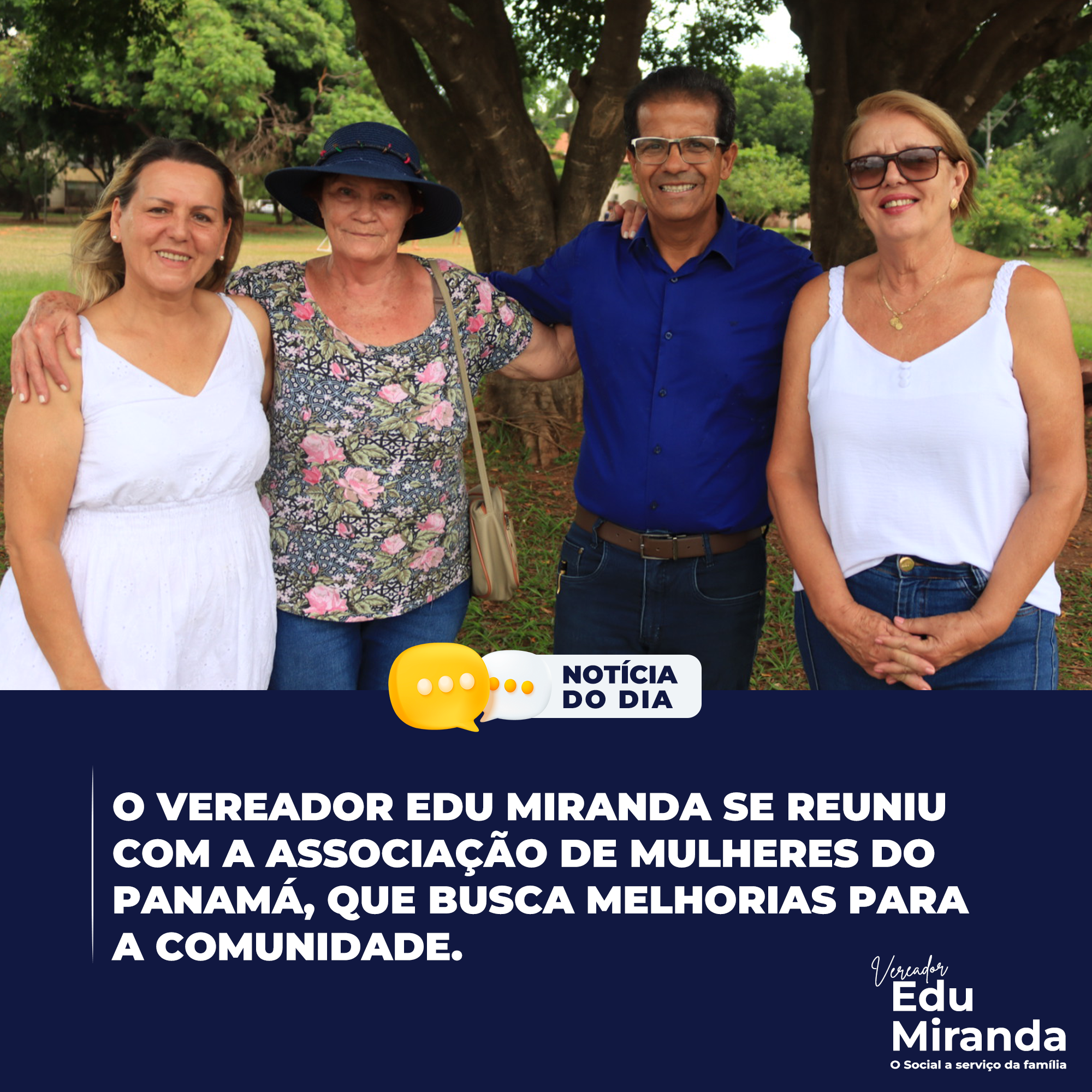 Edu Miranda se reuniu com a associação de mulheres do Panamá