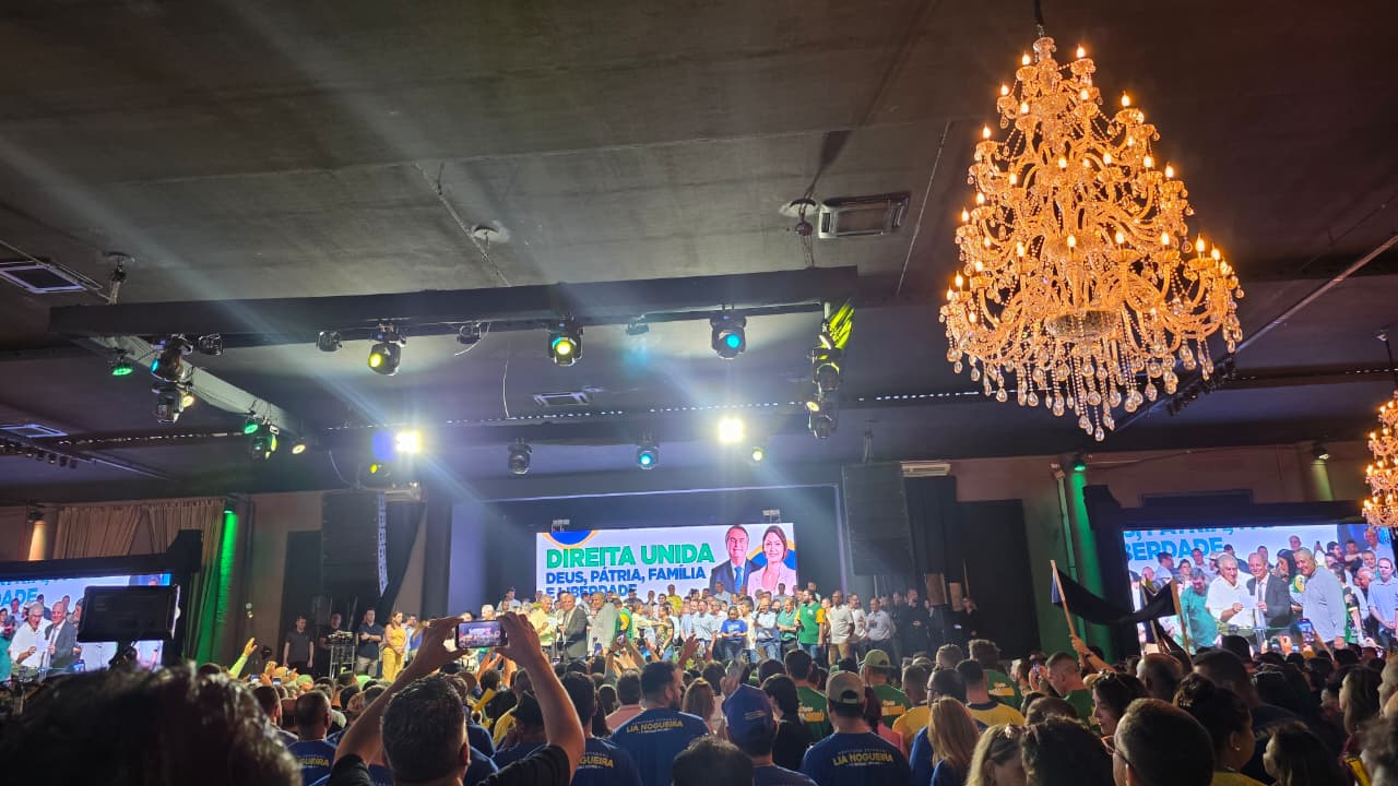 Senador Nelsinho Trad e vice-governador Barbosinha prestigiam filiação de Reinaldo Azambuja ao PL