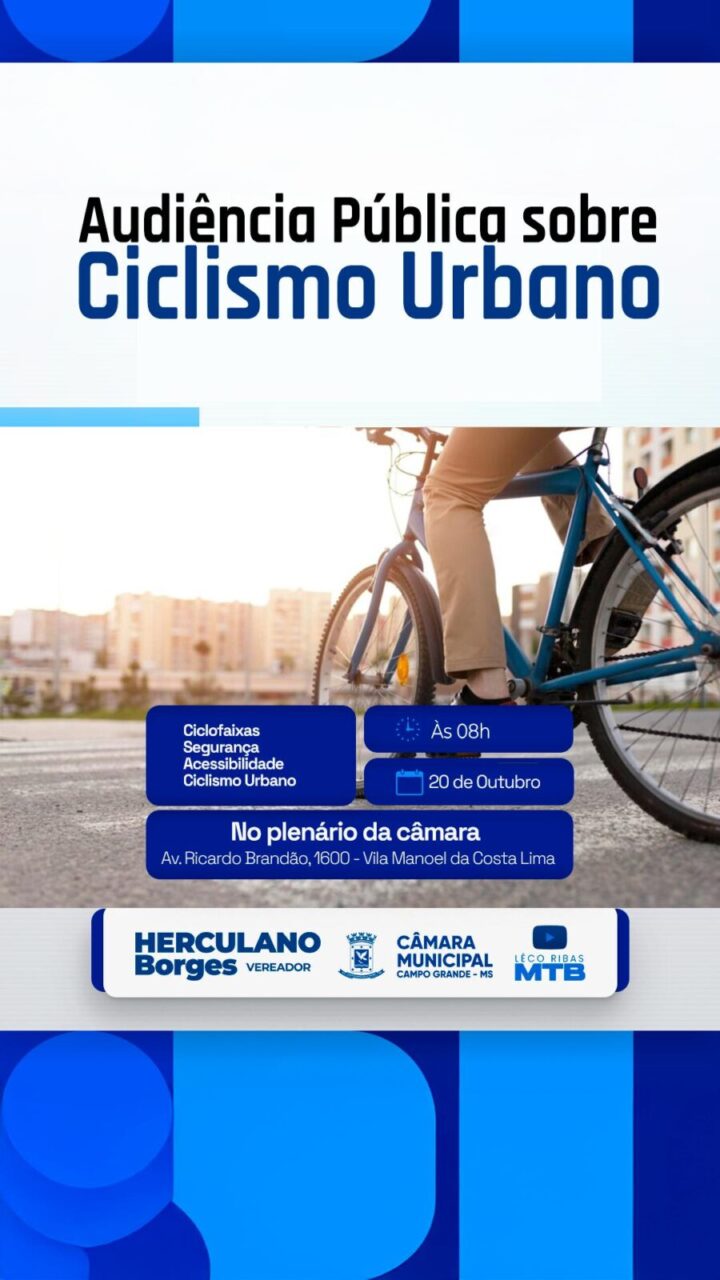 Audiência Pública sobre Ciclismo Urbano, promovida por Herculano Borges, discute mobilidade, sustentabilidade e soluções para uma cidade mais acessível e segura