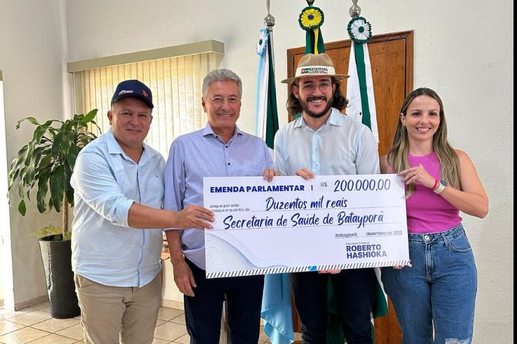 Saúde: Batayporã recebe emenda de R$ 200 mil de Hashioka para compra de ambulância