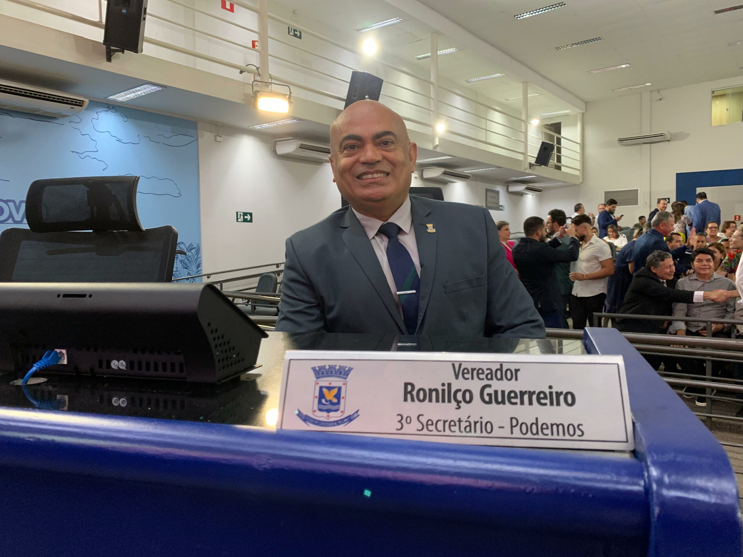 Em sessão de abertura do ano legislativo na Câmara Municipal, vereador Ronilço Guerreiro destaca expectativa para 2024
